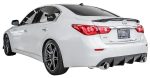 ⁦Infiniti Q50 Rear Diffuser Matte Black For 14-17 Infiniti Q50 Stillen⁩ - الصورة ⁦3⁩