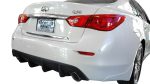 ⁦Infiniti Q50 Rear Diffuser Matte Black For 14-17 Infiniti Q50 Stillen⁩ - الصورة ⁦5⁩