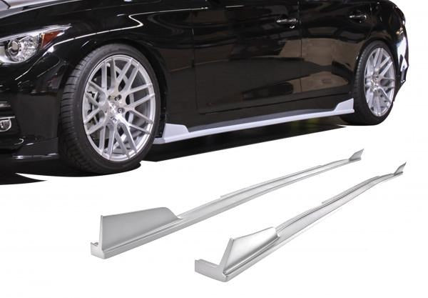KB11228-DJJX Infiniti Q50 Side Skirts Unpainted For 14-17 Infiniti Q50 Stillen - الصورة 1