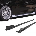 Infiniti Q50 Side Skirts Matte Black For 14-17 Infiniti Q50 Stillen