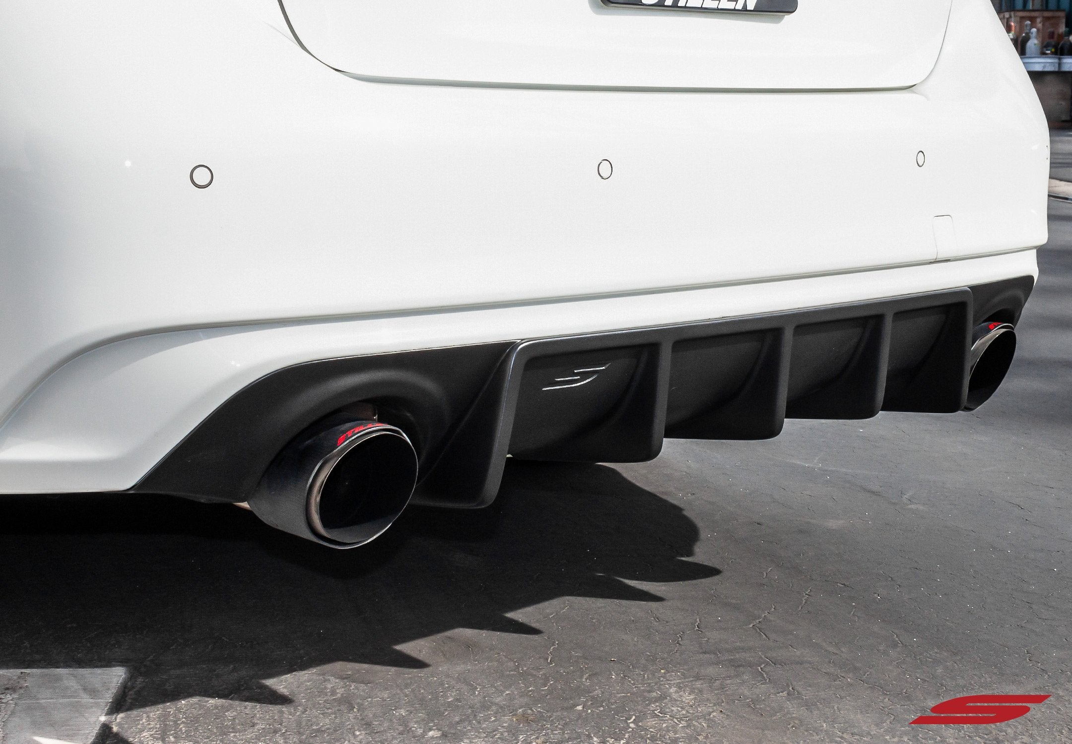 KB11241-DJJX Infiniti Q50 Rear Diffuser Unpainted For 18-21 Infiniti Q50 Stillen - Image 1