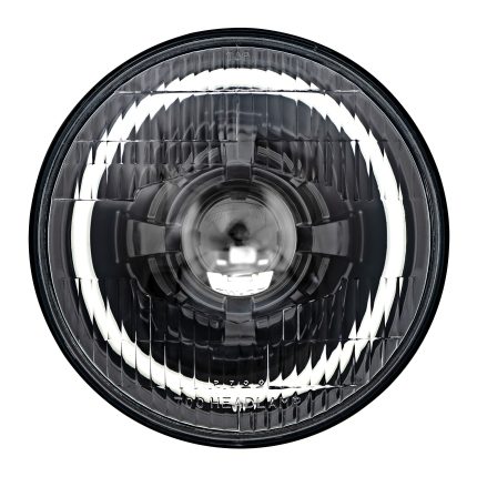 Black LED Seven with HDR Switchback Halo with Original Glass Dapper Lighting