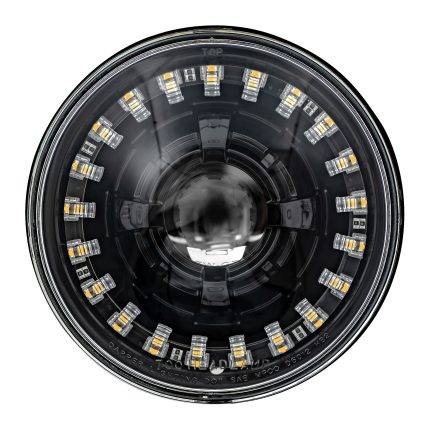 Black LED Seven with Modern Switchback Halo Dapper Lighting