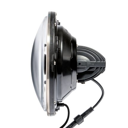 Black LED Seven with Modern Switchback Halo Dapper Lighting