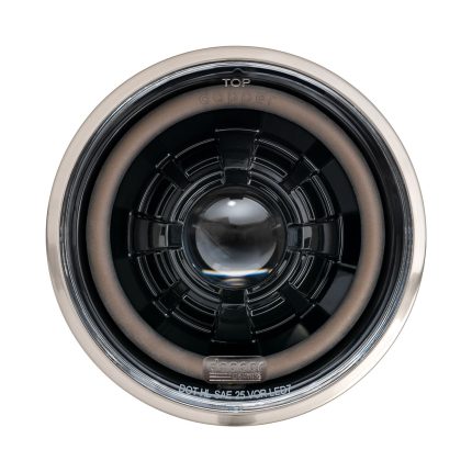 Black LED Seven with Smoked HDR Halo Dapper Lighting