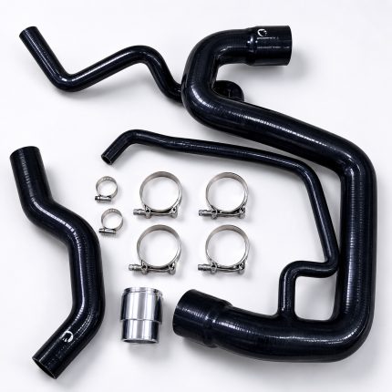 مجموعة خرطوم مبرد السيليكون المتينة مناسبة لسيارات Chevy 2006-2010 من طراز Silverado GMC Sierra 6.6L Duramax Black Mammoth Parts