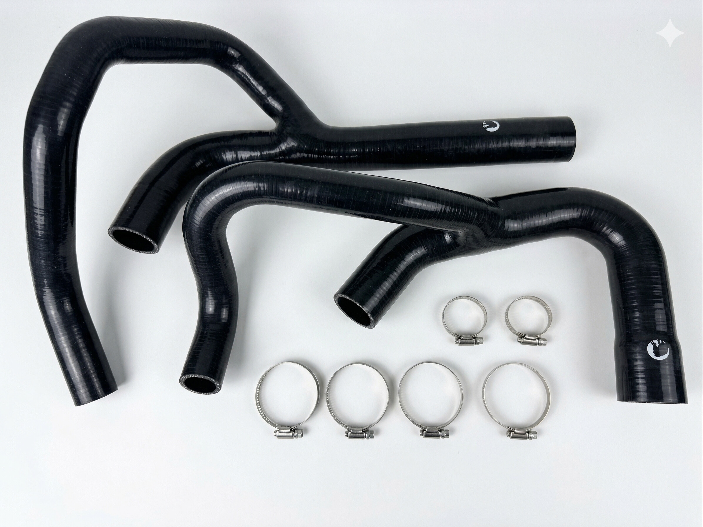 MAMCD671314BK-XQWKA Heavy Duty Silicone Coolant Hose Kit Compatible With 2013-2014 Dodge Ram Cummins Black Mammoth Parts - Image 1