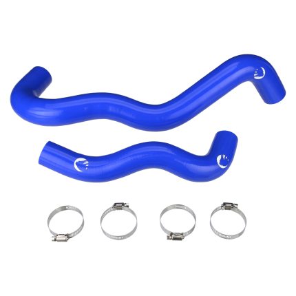 مجموعة خرطوم مبرد السيليكون المتينة مناسبة للسيارات من طراز 2003-2004 من طراز Ford 6.0 Powerstroke Diesel Blue Mammoth Parts