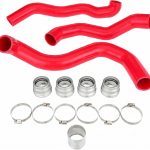 Heavy Duty Silicone Coolant Hose Kit Fits Ford 08-10 6.4 Powerstroke F-250 F-350 Red Mammoth Parts