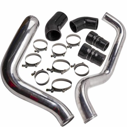 أنبوب تبريد مركزي مقاس 3 بوصات ومجموعة حماية سيليكون لسيارات GM Chevy 2002-2004 من طراز Duramax LB7 Black Mammoth Parts