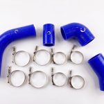 مجموعة حماية التبريد بالسيليكون عالية الجودة مناسبة للسيارات Chevy 2002-2004 من طراز 6.6L Duramax LB7 Blue Mammoth Parts