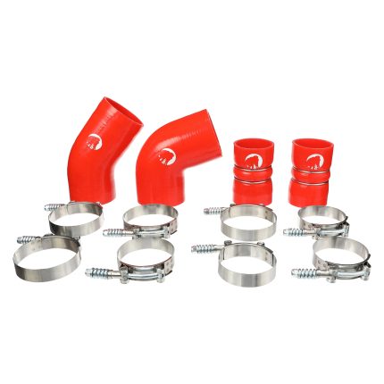 Silicone Intercooler Boot Kit Fits 2004.5-05 Chevy/GMC 2500/3500 6.6L Duramax (LLY) Red Mammoth Parts