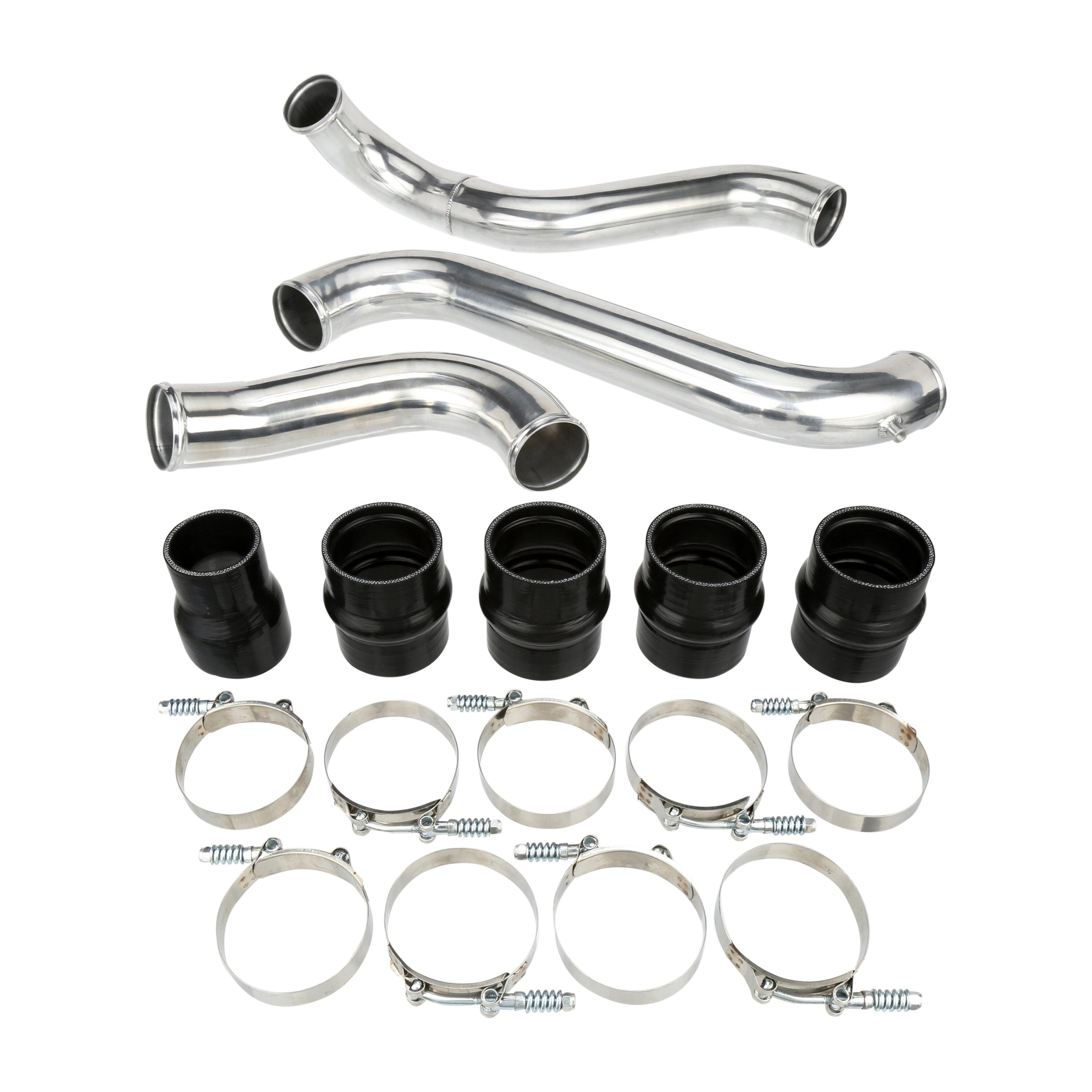 MAMICC661116BK-XQWKA Intercooler Pipe and Silicone Boot Kit For 2011-2016 GM Chevy 6.6 Duramax Diesel (LML) Black Mammoth Parts - Image 1