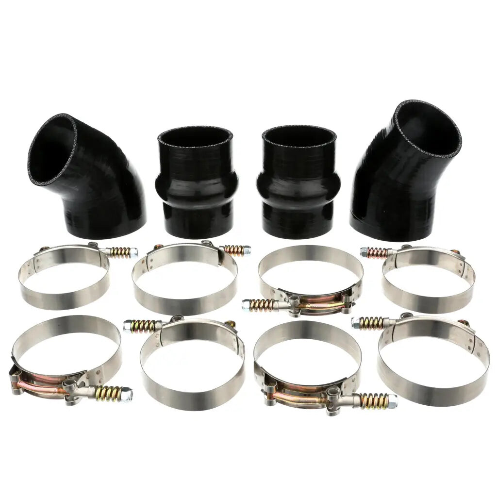 MAMICD599402BK-XQWKA Heavy Duty Silicone Intercooler Boot Kit For 1994-2002 Dodge Ram Cummins 5.9L Diesel Black Mammoth Parts - الصورة 1