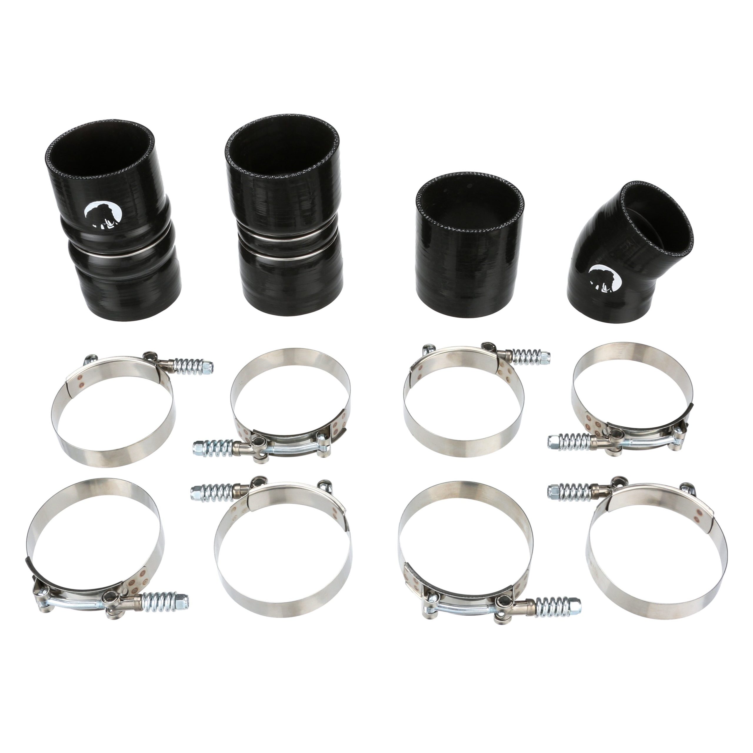 MAMICF600507BK-XQWKA Intercooler Boot Kit Fits 2005-2007 Ford 6.0 Powerstroke Diesel Black Mammoth Parts - الصورة 1