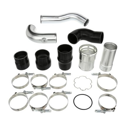 أنبوب التبريد المصبوب والسترة المصنوعة من السيليكون لسيارات 2011-2016 Ford من طراز Powerstroke Black Mammoth Parts