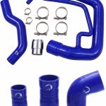 مجموعة خرطوم التبريد من السيليكون للاستخدام الشاق للسيارات Chevy 2006-2010 Silverado و GMC Sierra 6.6L Duramax Blue Mammoth Parts