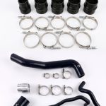 مجموعة خرطوم التبريد المصنوع من السيليكون للاستخدام الشاق للسيارات Chevy 2011-2016 Silverado و GMC Sierra 6.6L Mammoth Duramax Black Parts