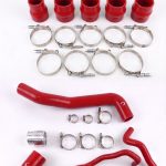 مجموعة خرطوم التبريد من السيليكون عالي الجودة لسيارات Chevy 2011-2016 Silverado GMC Sierra و6.6L Duramax Red Mammoth Parts