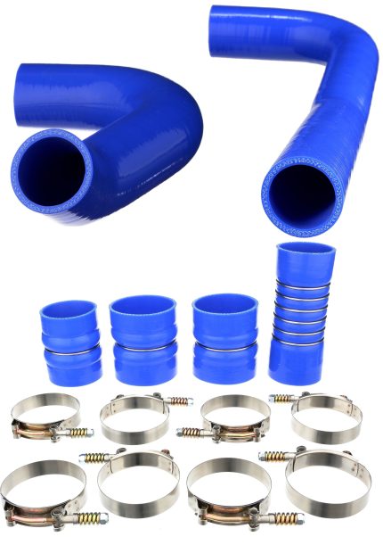 Silicone Radiator Hose and Intercooler Boot Kit For 03-07 Dodge Ram Cummins 5.9L Blue Mammoth Parts