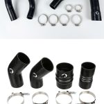 Heavy Duty Silicone Intercooler and Coolant Hose Kit Compatible With 2013-2014 Dodge Ram Cummins 2500 3500 6.7L Diesel Black Mammoth Parts