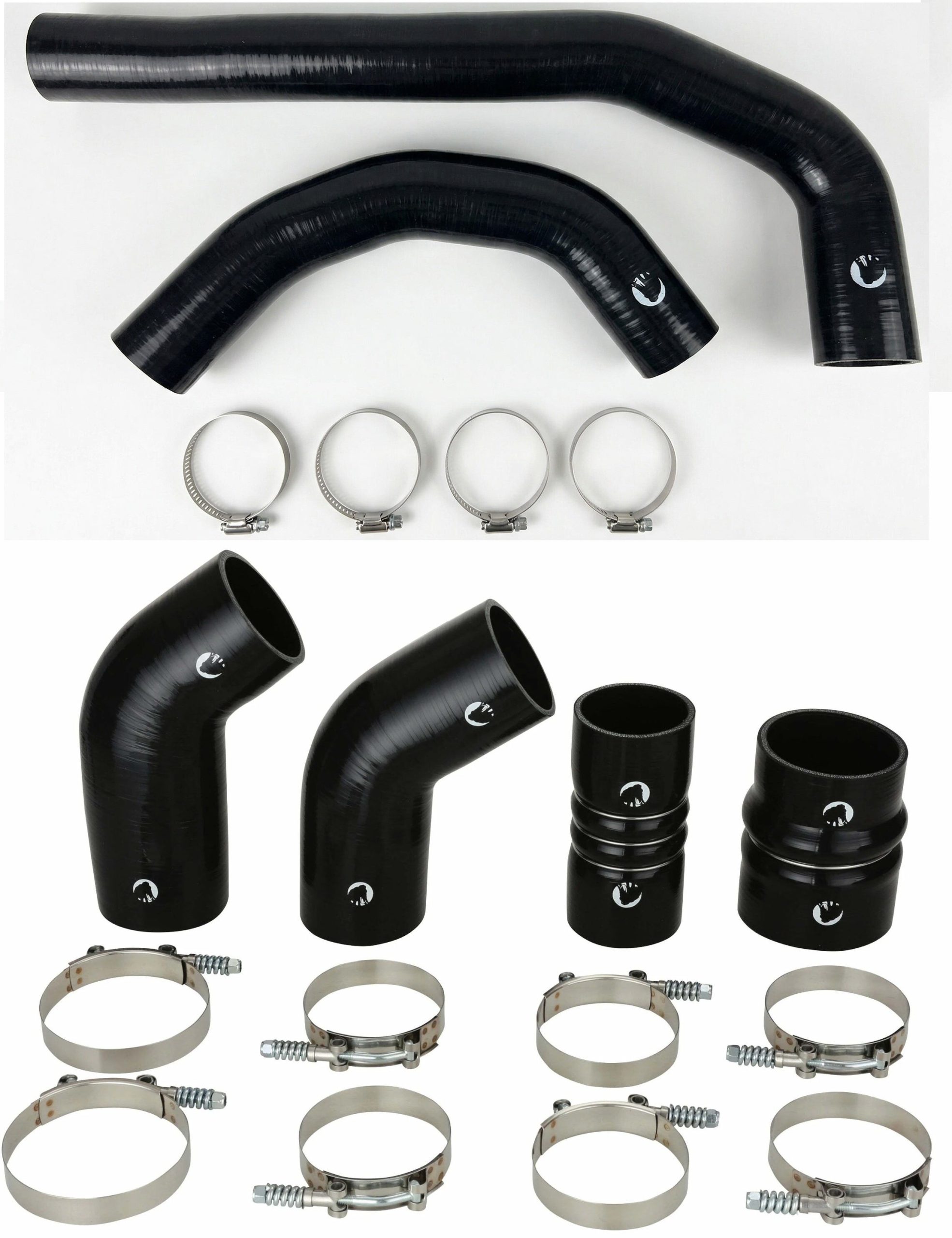 MAMKTD671925BK-XQWKA Heavy Duty Silicone Intercooler and Coolant Hose Kit Compatible With 2019-2026 Dodge Ram Cummins 2500 3500 6.7L Diesel Black Mammoth Parts - Image 1