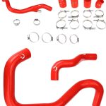 Silicone Radiator Hose and Intercooler Boot Kit For 05-07 Ford F-250 F-350 6.0L Red Mammoth Parts