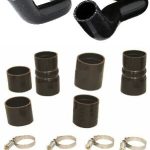 Silicone Radiator Hose and Intercooler Boot Kit For 01-03 Ford F-250 F-350 7.3L Black Mammoth Parts
