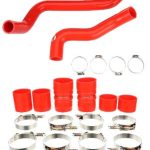 Silicone Radiator Hose and Intercooler Boot Kit For 01-03 Ford F-250 F-350 7.3L Red Mammoth Parts