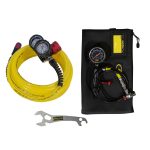 Nitrogen Regulator Kit for Shocks w/ 800 psi Analog Shock Inflator Gauge Power Tank