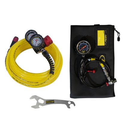 Nitrogen Regulator Kit for Shocks w/ 800 psi Analog Shock Inflator Gauge Power Tank