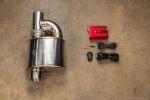 ⁦Off Road Universal Muffler Kit, Single Inlet Single Outlet, 101MM 4 Inch 1 Muffler Valvetronic Designs⁩ - الصورة ⁦7⁩