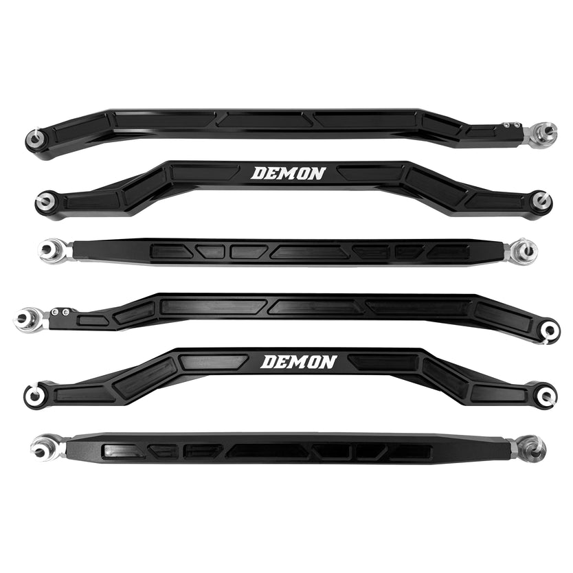 PARR-3002XHD-D-HVVF Rear Xtreme Heavy Duty Radius Rod Race Spec 72 Inch Wide Black 17-23 Can-Am Maverick X3/X3 Max Demon Powersports - الصورة 1
