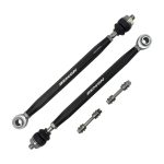 Front Xtreme Heavy Duty ذراع دركسون (Tie Rod) Racing Spec Black 17-24 Can-Am Defender HD10 DPS/XT/XT-P, PRO HD10, HD5 DPS Demon Powersports