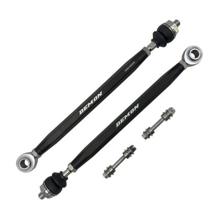 Front Xtreme Heavy Duty Tie Rod Race Spec Black 17-24 Can-Am Defender HD10 DPS/XT/XT-P, PRO HD10,HD5 DPS Demon Powersports
