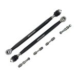 Front Xtreme Heavy Duty ذراع دركسون (Tie Rod) Racing Spec Black 14-22 Polaris RZR 1000/Turbo Demon Powersports