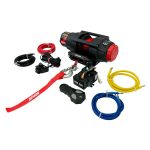 Universal ATV/UTV Winch 4500 Lbs Compatible with 6.59 Inch Mounting Bolt Pattern Demon Powersports