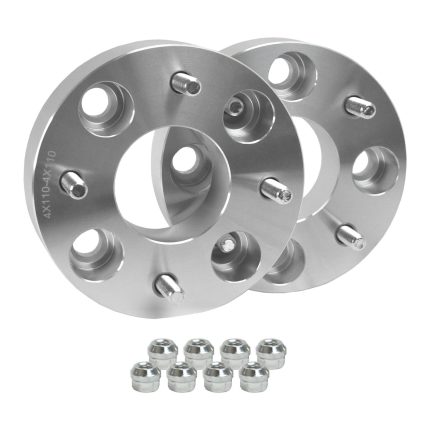 Rugged Wheels Spacers OE Replacement Front Rear 4 x136 mm Thread M10 x 1.25 Thickness 1.5 Inch Each 04-06 Bombardier Demon Powersports