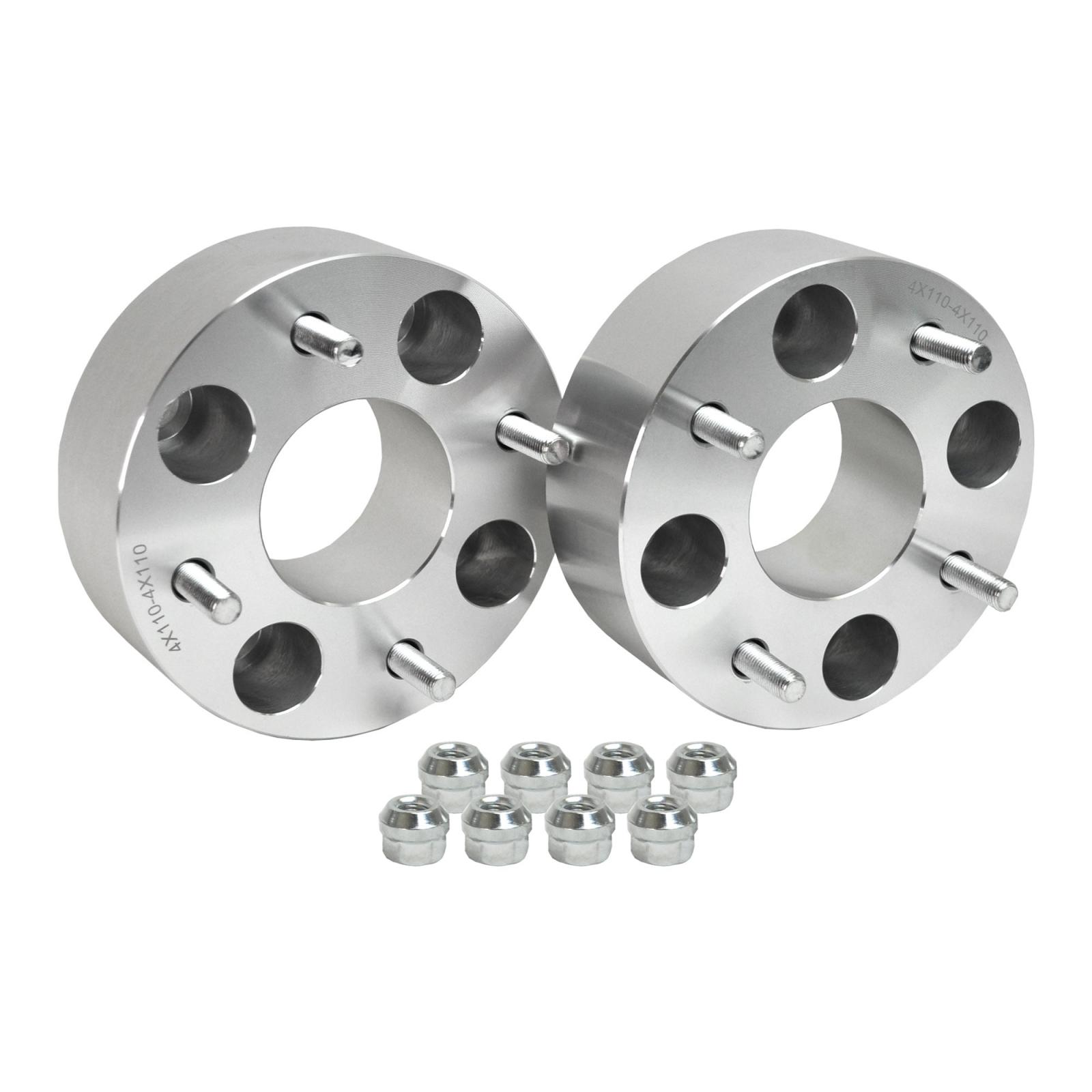 PAWS-1038_0-HVVF Rugged Wheels Spacers OE Replacement Front Rear 4 x136 mm Thread M12 x 1.5 Thickness 1 Inch Each 17-22 Can-Am Maverick 19-20 Honda Talon 2020 Arctic Cat Stampede 16-20 Honda Pioneer Demon Powersports - الصورة 1