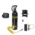 CO2 Tank 15 Lb Power Tank Package B 250 PSI Gloss Black Power Tank