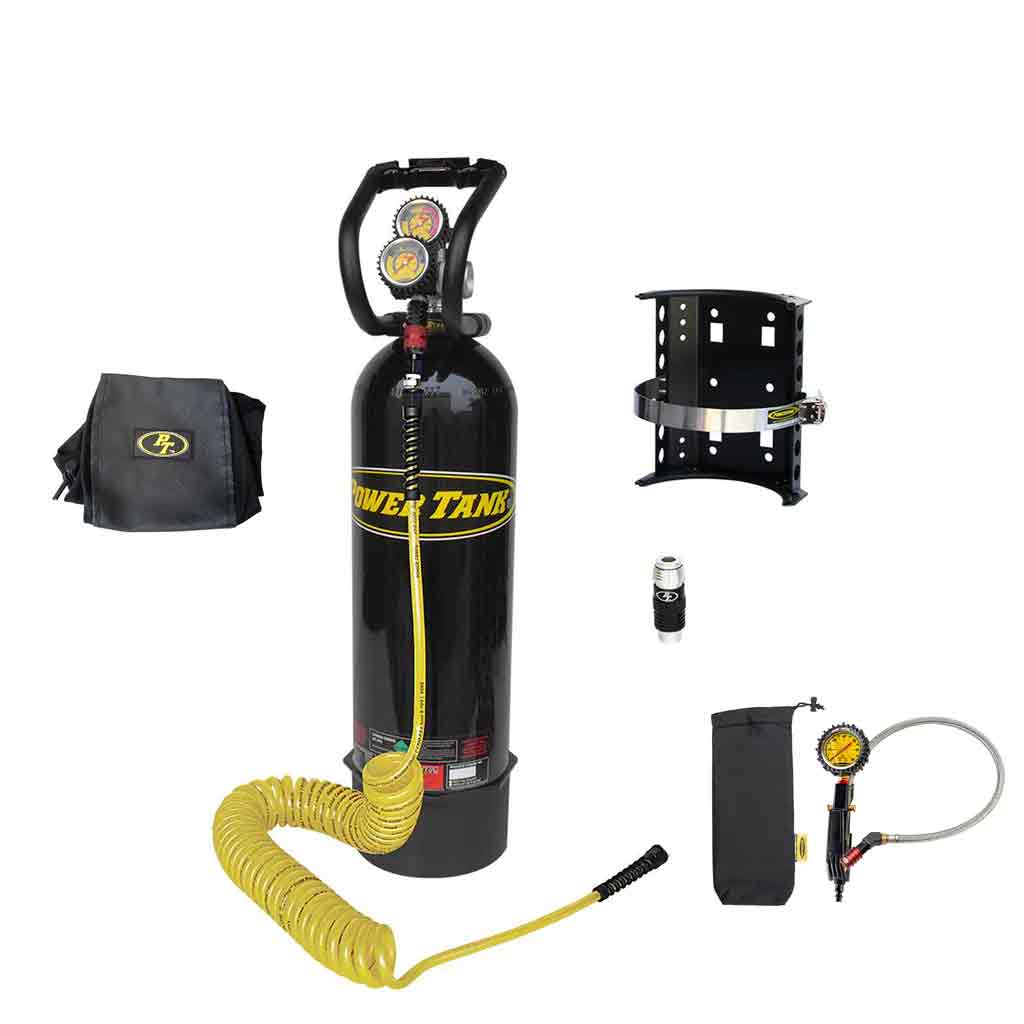 PT15-5350-BK-GNJC CO2 Tank 15 Lb Power Tank Package B 250 PSI Gloss Black Power Tank - الصورة 1
