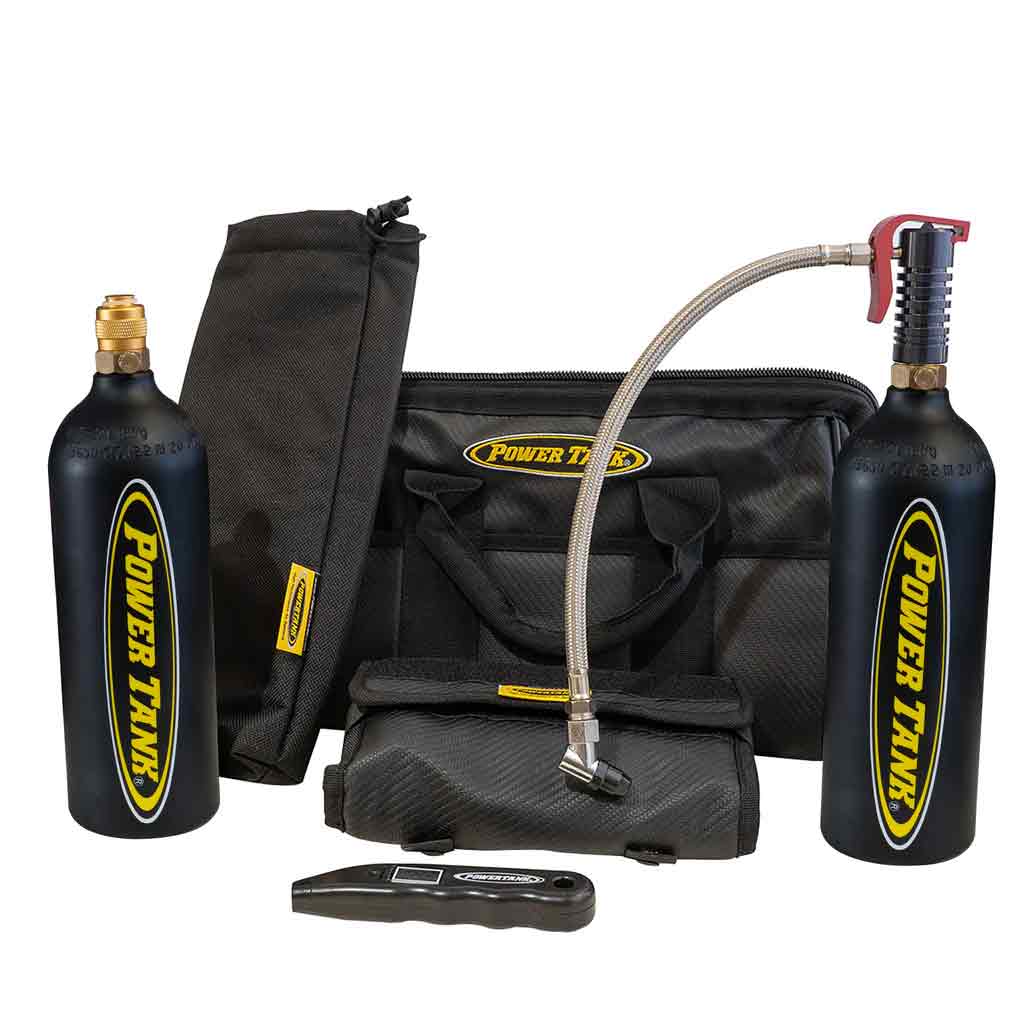PTM-0135_0-GNJC CUV Overland Air Up Kit 2x 20 Matte Black CO2 Bottles Power Tank - الصورة 1