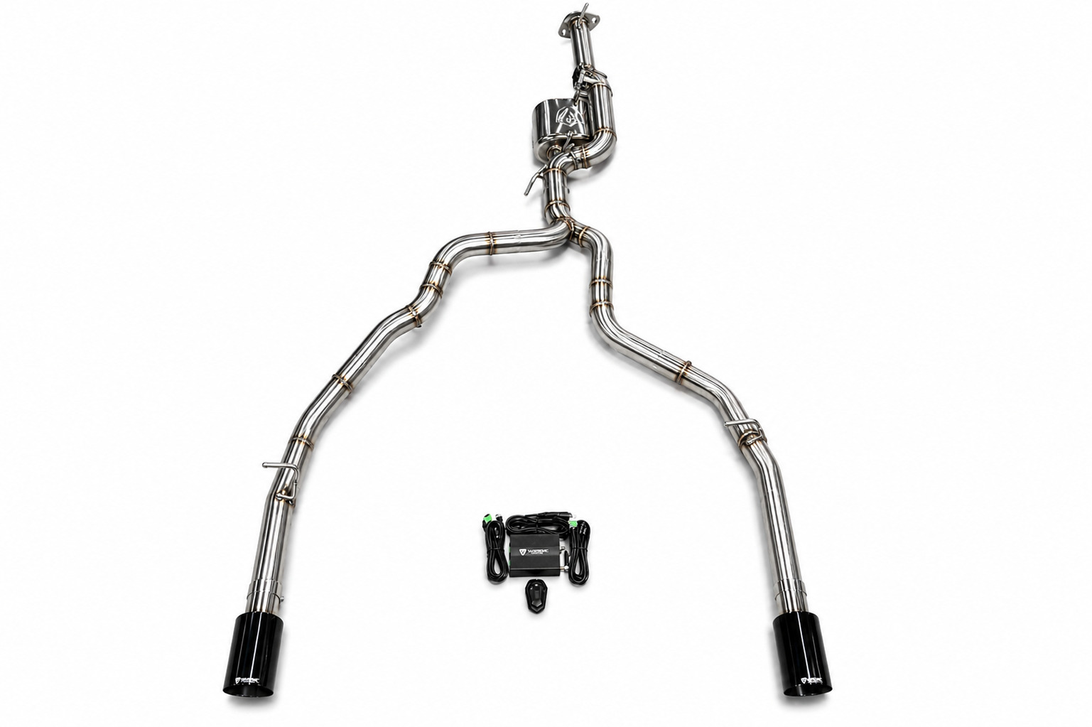 RAM.V8.VSES.BR-JZYF Ram 1500 5.7L HEMI V8 Catback T304 Brushed Tips - الصورة 1