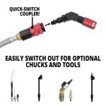 ⁦Ventoso RED Long Haul 0150 Liquid Analog Tire Inflator Gauge Power Tank⁩ - الصورة ⁦2⁩