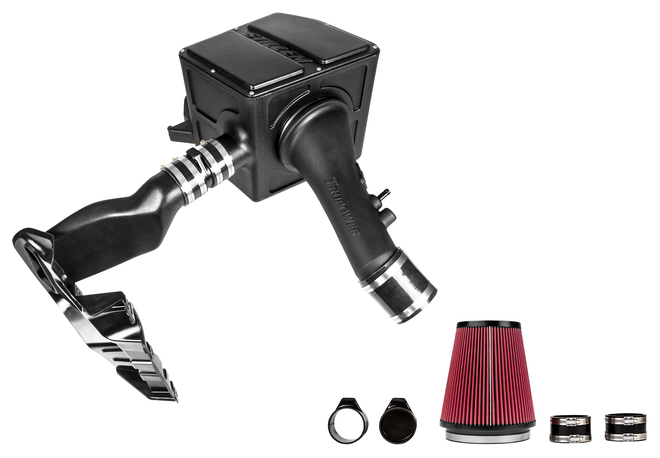 TP403200_3-DJJX Toyota Tundra Cold Air Intake w/Rain Guard Oiled Filter Trupower For 14-21 Toyota Tundra Stillen - Image 1