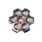 Aluminum Tank Knob Six Shooter Gunmetal Grey Power Tank