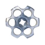 Six Shooter Aluminum Tank Knobs Arctic Silver Power Tank
