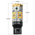 ⁦ORACLE Lighting 7443-CK Switchback LED Can-Bus Bulbs (Pair)⁩ - الصورة ⁦3⁩