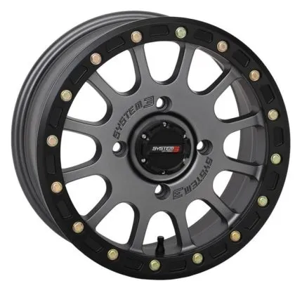 نظام 3 Off-Road SB-5 عجلات ذات حلقة واحدة مقاس 15x7 4x156 باللون الفضي المظلم